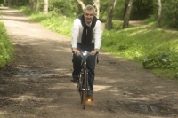 Klaus-Peter Hesse beim Radfahren