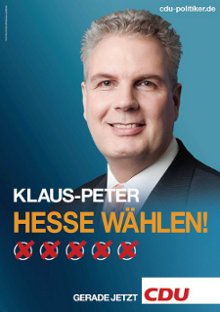 Wahlkampfplakat 2011 - Hesse w�hlen