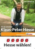 Wahlkampfplakat 2009 -  Fahrrad
